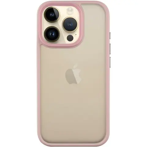 TPU+PC чохол Metal Buttons для Apple iPhone 16 Pro Max (6.9") Рожевий