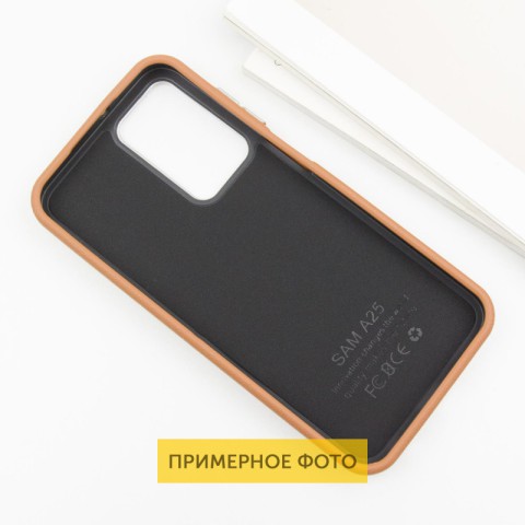 Шкіряний чохол Leather Case Metal Buttons для Xiaomi Redmi A3 Brown