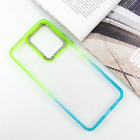 Чохол TPU+PC Fresh sip series для Xiaomi Redmi Note 12 4G Бірюзовий / Лимонний