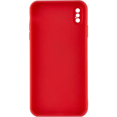 Силіконовий чохол Candy Full Camera для Apple iPhone X / XS (5.8") Червоний / Camellia