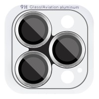 Захисне скло Metal Classic на камеру (у упак.) для Apple iPhone 16 Pro (6.3") / 16 Pro Max (6.9") Срібний / Silver