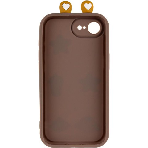 Чохол TPU Toys Case with Ears для Apple iPhone 16e / 17e (6.1") Brown