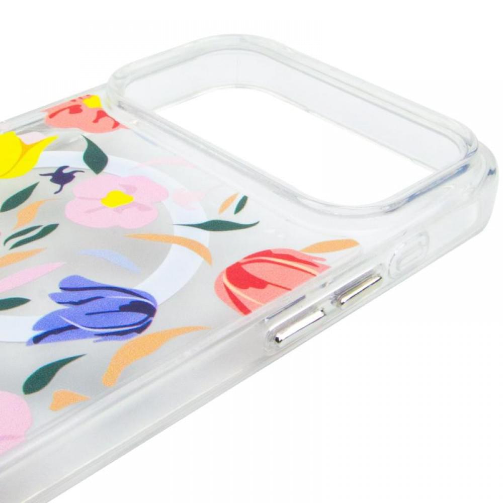 TPU+PC чохол Clear Garden with MagSafe для Apple iPhone 17 Pro (6.3") Tropical Art