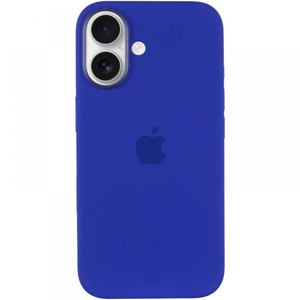 Чохол Silicone case (AAA) with Magsafe and Animation (button) для Apple iPhone 16 Plus (6.7") Ultramarine