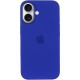 Чохол Silicone case (AAA) with Magsafe and Animation (button) для Apple iPhone 16 Plus (6.7") Ultramarine