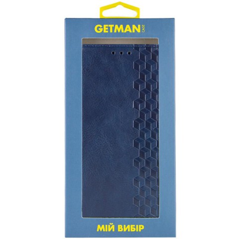 Шкіряний чохол-книжка GETMAN Cubic (PU) для Apple iPhone X / XS (5.8") Синій