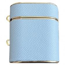 Шкіряний футляр Suitcase для навушників AirPods 1/2 Blue