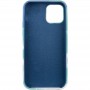 Чохол Silicone case full Aquarelle для Apple iPhone 12 Pro Max (6.7") Бирюзово-білий