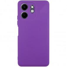 Чохол TPU GETMAN Liquid Silk Full Camera для Infinix Smart 9 4G / Hot 50i Фіолетовий / Purple