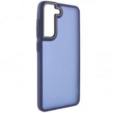Чохол TPU+PC Lyon Frosted для Samsung Galaxy S21 FE Navy Blue