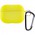 Силіконовий футляр з мікрофіброю для навушників Airpods Pro Жовтий / Bright Yellow