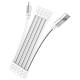 Дата кабель Hoco U103 Magnetic Absorption USB to Lightning (1m) White