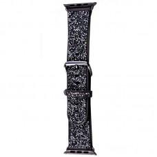 Ремінець Bling World Rock Diamond для Apple Watch 38/40/41/42mm Чорний