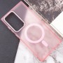 Чохол TPU Lyon frosted with MagSafe для Samsung Galaxy S22 Ultra Pink