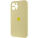 Чохол Silicone Case Full Camera Protective (AA) для Apple iPhone 12 Pro Max (6.7") Жовтий / Mellow Yellow
