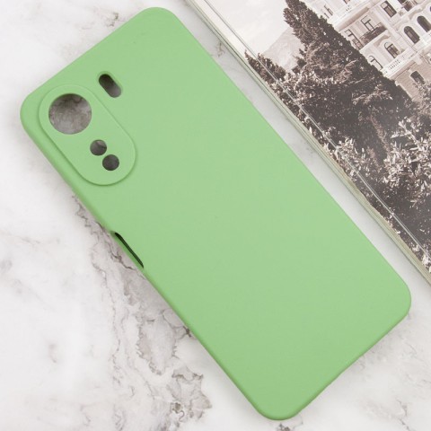 Чохол Silicone Cover Lakshmi Full Camera (AAA) для Xiaomi Redmi 13C / Poco C65 М'ятний / Mint