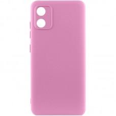 Чохол TPU GETMAN Liquid Silk Full Camera для Motorola Moto E13 Рожевий / Pink