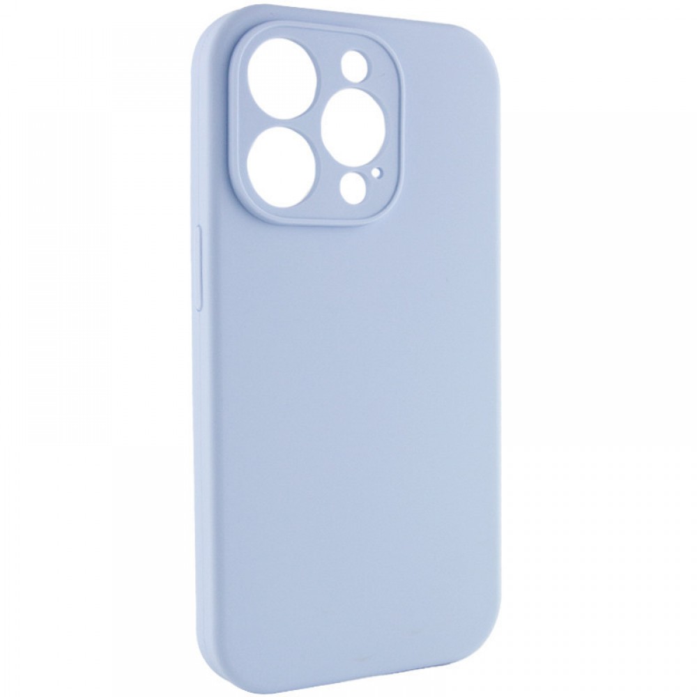 Чохол Silicone Case Full Camera Protective (AA) NO LOGO для Apple iPhone 13 Pro (6.1") Блакитний / Lilac Blue