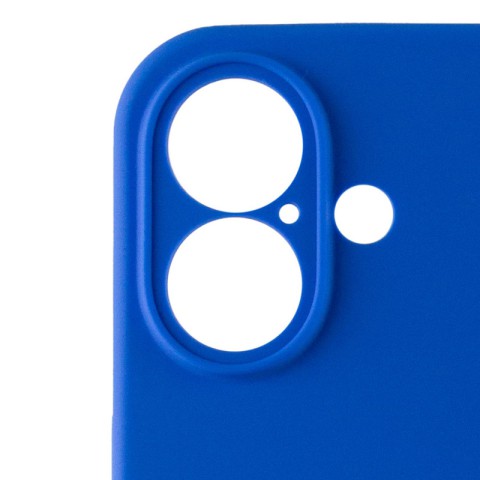 Чохол Silicone Case Full Camera Protective (AA) для Apple iPhone 16 Plus (6.7") Синій / Capri Blue