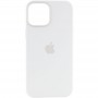 Чохол Silicone case (AAA) full with Magsafe and Animation для Apple iPhone 12 Pro Max (6.7") Білий / White