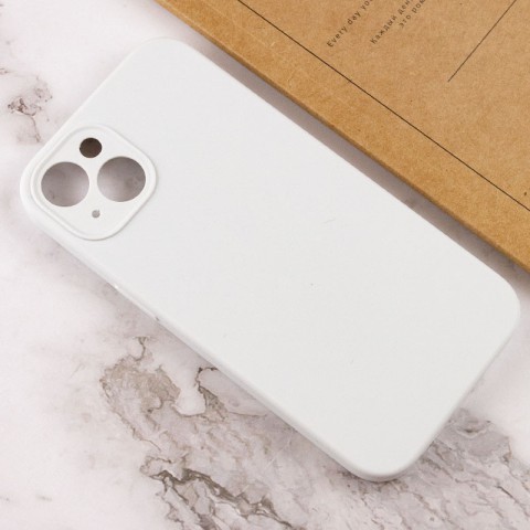 Чохол Silicone Case Full Camera Protective (AA) NO LOGO для Apple iPhone 15 Plus (6.7") Білий / White