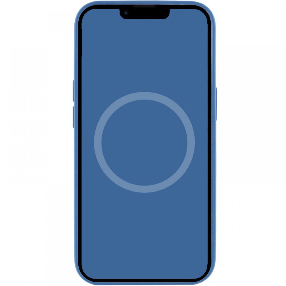 Чохол Silicone case (AAA) with Magsafe and Animation для Apple iPhone 13 (6.1") Синій / Blue Jay
