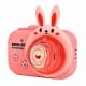 Фотокамера-генератор мильних бульбашок 9996 Children's camera Rabbit / Pink