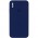Чохол Silicone Case Square Full Camera Protective (AA) для Apple iPhone XS / X (5.8") Темно-синій / Midnight blue