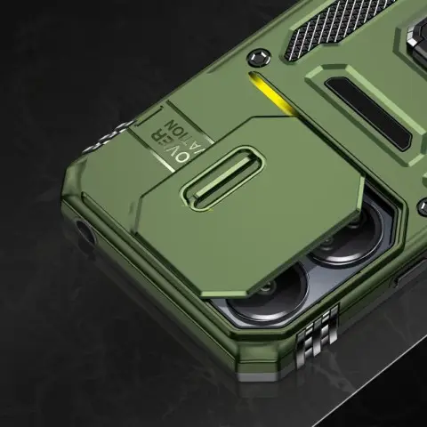 Ударостійкий чохол Camshield Army Ring для Xiaomi 14T Оливковий / Army Green