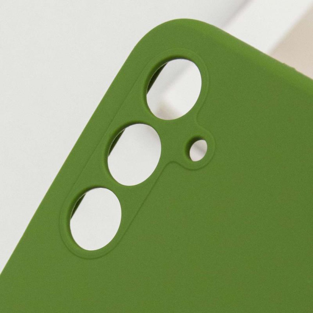 Чохол Silicone Cover Lakshmi Full Camera (AA) для Samsung Galaxy A15 4G/5G / M15 5G Зелений / Dark green