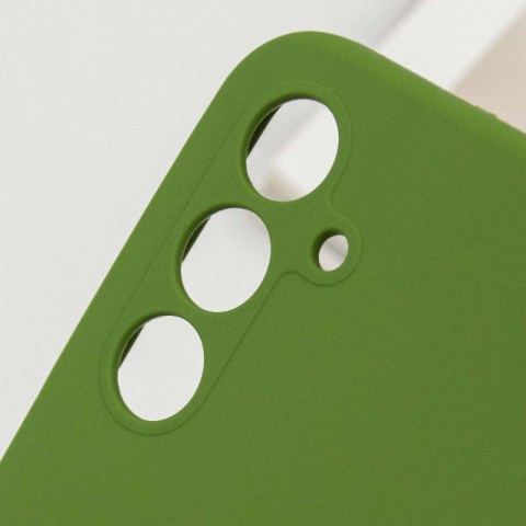 Чохол Silicone Cover Lakshmi Full Camera (AA) для Samsung Galaxy A15 4G/5G / M15 5G Зелений / Dark green