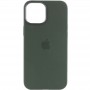 Чохол Silicone case (AAA) full with Magsafe and Animation для Apple iPhone 12 Pro Max (6.7") Зелений / Cyprus Green