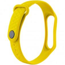 Ремінець Rhomb для Xiaomi Mi Band 3/4 Жовтий