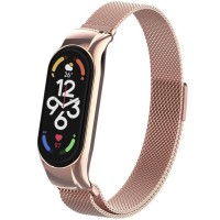Ремінець Milanese Loop Design для Xiaomi Mi Band 5/6 Champagne gold