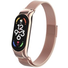 Ремінець Milanese Loop Design для Xiaomi Mi Band 5/6 Champagne gold