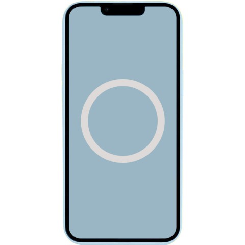 Чохол Silicone case (AAA) with Magsafe and Animation для Apple iPhone 13 Pro (6.1") Блакитний / Blue Fog
