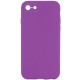 Чохол Silicone Case Square Full Camera Protective (AA) NOLOGO для Apple iPhone 6/6s (4.7") Фіолетовий / Grape