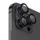 Захисне скло Metal Classic на камеру (в упак.) для Apple iPhone 15 Pro (6.1") / 15 Pro Max (6.7") Чорний / Midnight