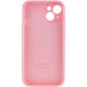 Чохол Silicone Case Full Camera Protective (AA) для Apple iPhone 14 Plus (6.7") Рожевий / Light pink