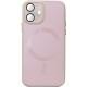Чохол TPU+Glass Sapphire Midnight with MagSafe для Apple iPhone 12 (6.1") Рожевий / Pink Sand