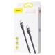 Дата кабель Baseus Cafule Type-C to Type-C Cable PD 2.0 60W (2m) (CATKLF-H) Чорний / Сірий