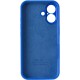 Чохол Silicone Case Full Camera Protective (AA) для Apple iPhone 16 Plus (6.7") Синій / Capri Blue