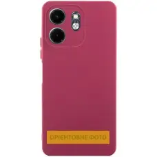 Чохол TPU GETMAN Liquid Silk Full Camera для Xiaomi Redmi 15C (EU) Бордовий / Marsala