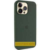 Чохол Silicone Case (AA) Logo with MagSafe для Apple iPhone 16 (6.1") Зелений / Cyprus Green