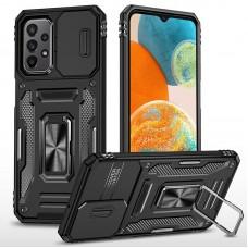 Ударостійкий чохол Camshield Army Ring для Samsung Galaxy A13 4G / A04s Чорний / Black