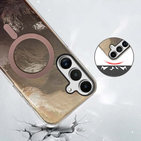 Чохол TPU Shiny Mountain (MagFit) для Samsung Galaxy S25 Chocolate