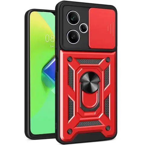 Чохол Ummi Camshield Serge Ring для Xiaomi Poco M6 Pro 5G Червоний