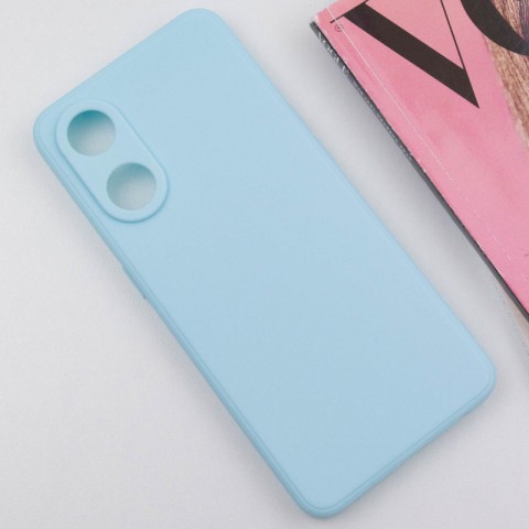 Силіконовий чохол Candy Full Camera для Oppo Reno 8 T 4G Бірюзовий / Turquoise