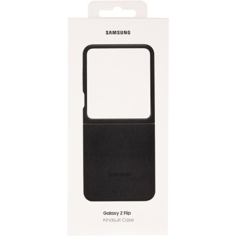 Шкіряний чохол Leather Case (AAA) для Samsung Galaxy Z Flip6 Black