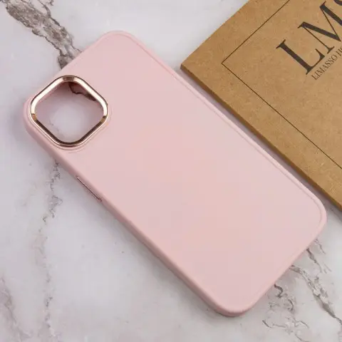 TPU чохол Bonbon Metal Style для Apple iPhone 14 Plus (6.7") Рожевий / Light pink